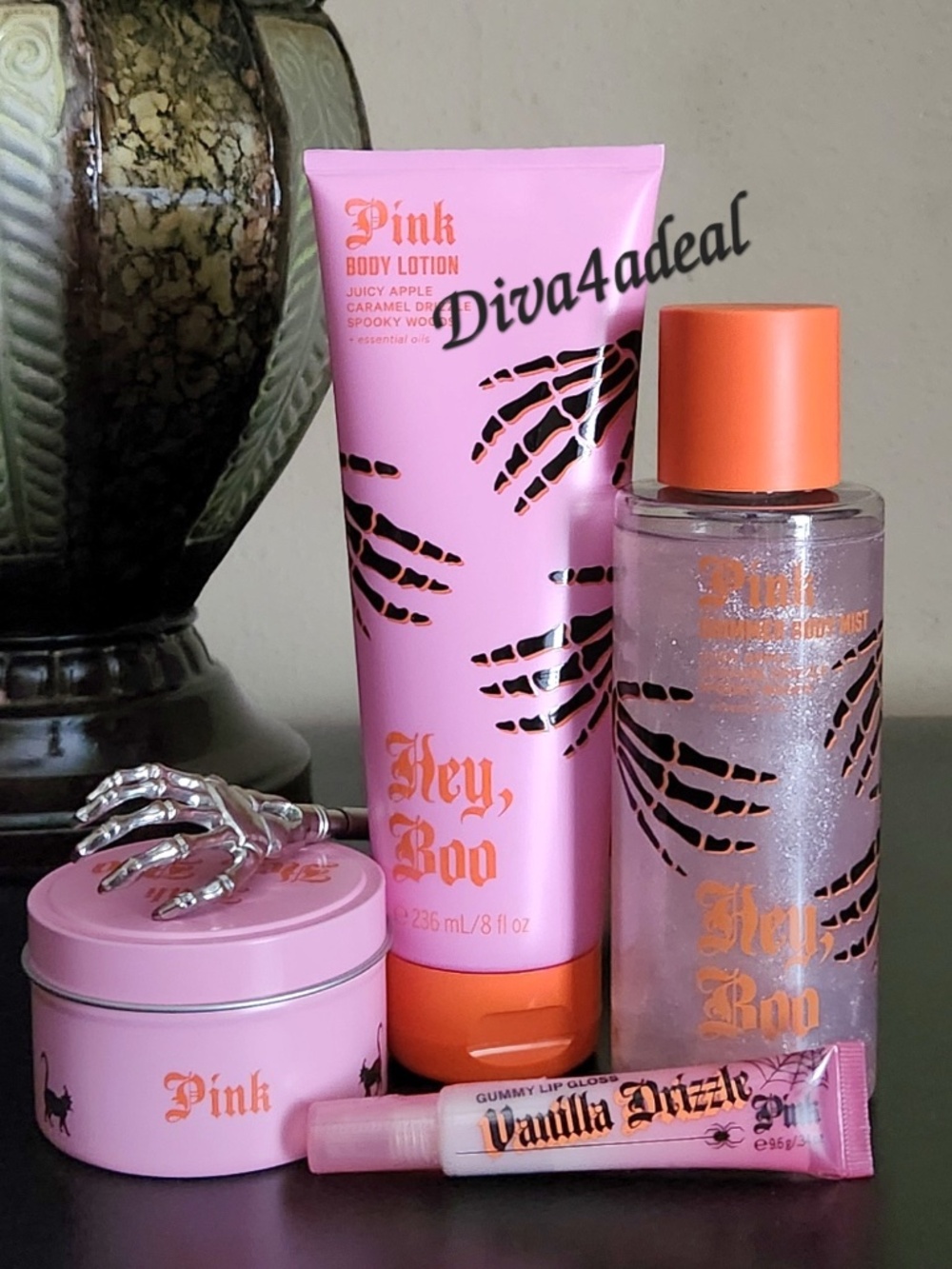 PINK Victoria’s Secret HEY, BOO Halloween 4PC Collection Bundle